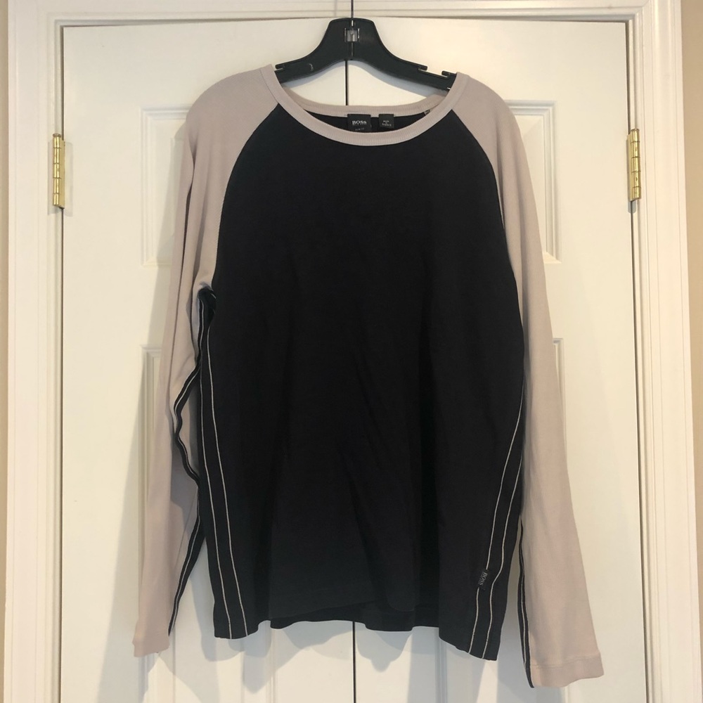 Hugo Boss Black and Tan Long Sleeve